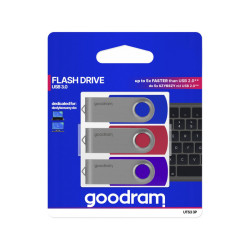 GOODRAM UTS3 USB 3.0 64GB 3-Pack Mix - UTS3-0640MXR11-3P 