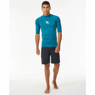 T-shirt à manches courtes homme Rip Curl Waves Upf Bleu