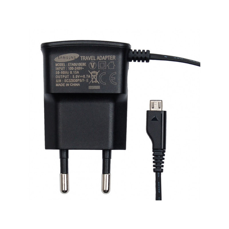 Samsung Travel Charger - Micro USB - Black - 700mA BULK - ETAOU10EBE 