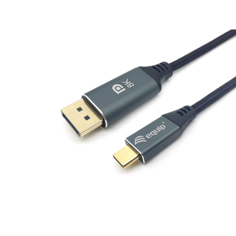 Câble USB A vers USB-C Equip 8K/60Hz Gris 1 m