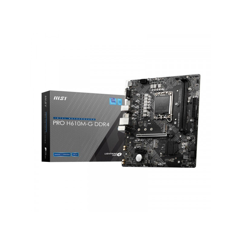 MB MSI PRO H610M-G DDR4 (MS-7D46) LGA1700 - mATX - Retail - 7D46-009R 