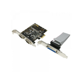 Carte PCI Logilink. 2x ports série & 1x parallèle (PC0033)