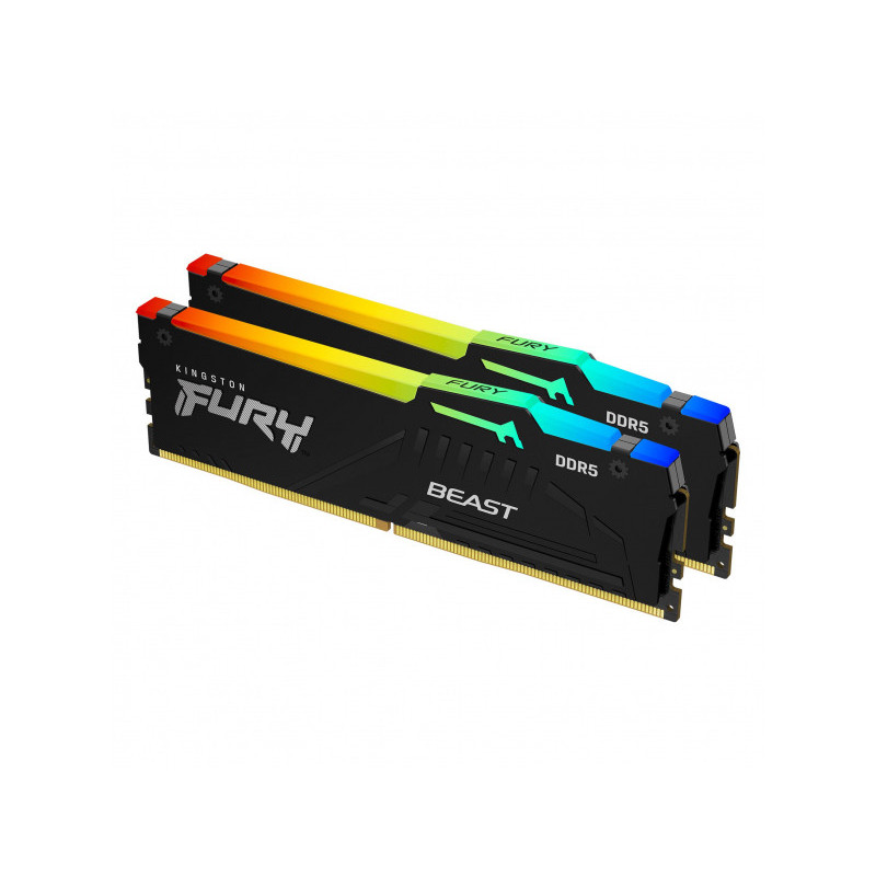 Kingston Fury Beast RGB Kit 2 x 16GB DDR5 6000MT/s CL40 KF560C40BBAK2-32 