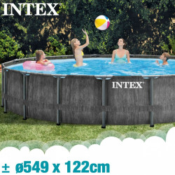 Schwimmbad Abnehmbar Intex Baltik 549 x 122 x 549 cm