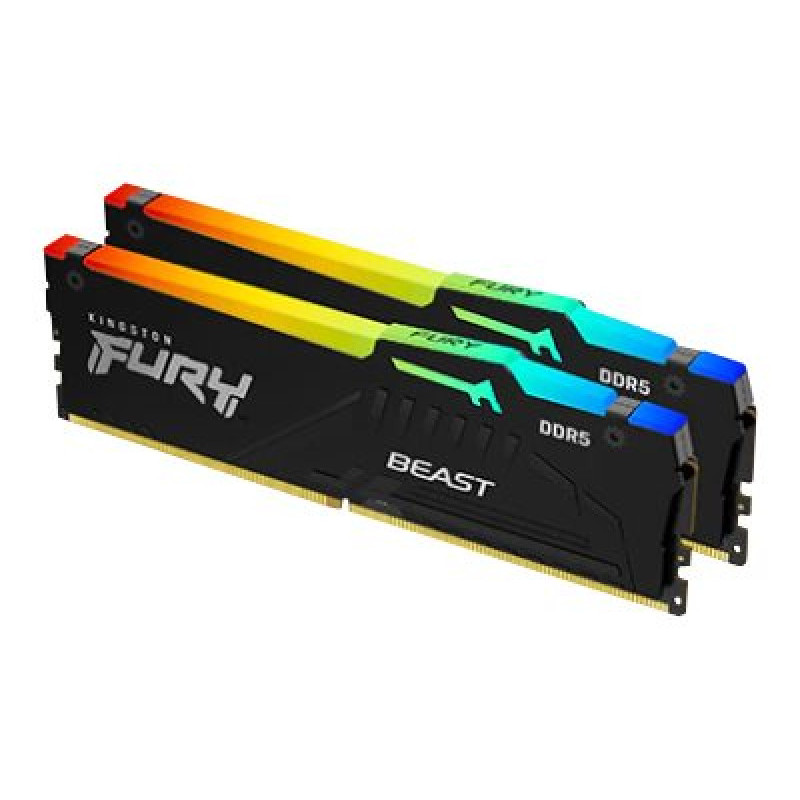 Kingston Fury Beast Kit 2 x 32GB DDR5 4800MT/s CL38 DIMM KF548C38BBAK2-64 