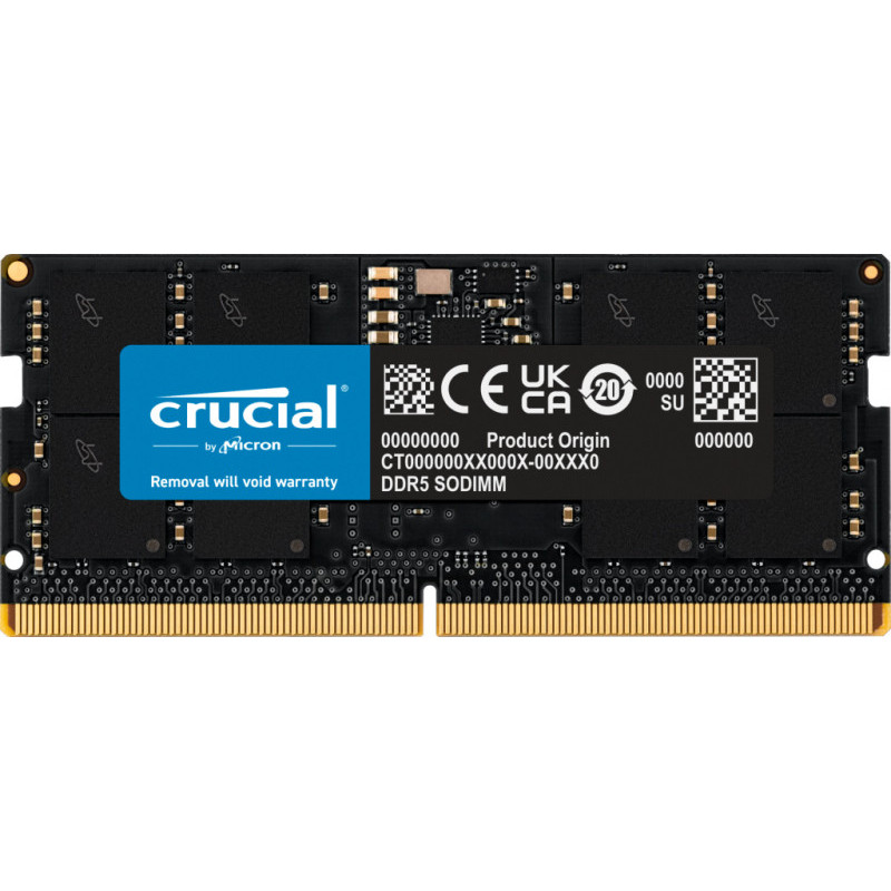 Crucial CT16G48C40S5 1 x 16 GB DDR5 4800 MHz 262-pin SO-DIMM CT16G48C40S5 