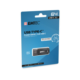 USB Clé 64Go Emtec D400 USB-C 3.2 (80MB/s) 