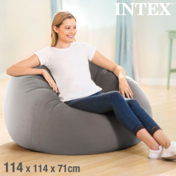 Fauteuil gonflable Intex Gris 107 x 69 x 104 cm (6 Unités)