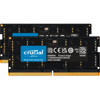 Crucial 64GB 2 x 32GB DDR5 4800MHz 262-pin SO-DIMM CT2K32G48C40S5 