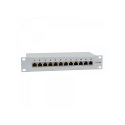 Panneau de brassage Logilink 10 Cat.6A STP 12 ports NP0052 (Gris) 