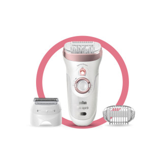 Braun Silk-épil 9 9-720 Épilateur Rose/Blanc 285267 