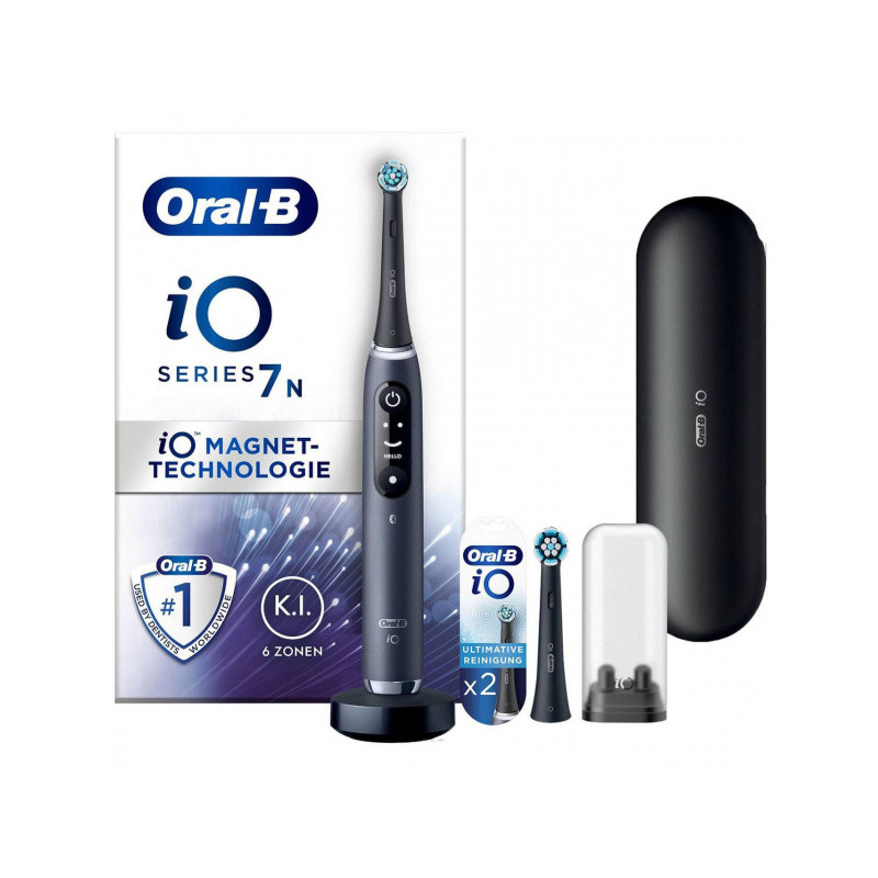 Oral-B iO 7N Bluetooth 2 Brushes 1 Travelcase Black 