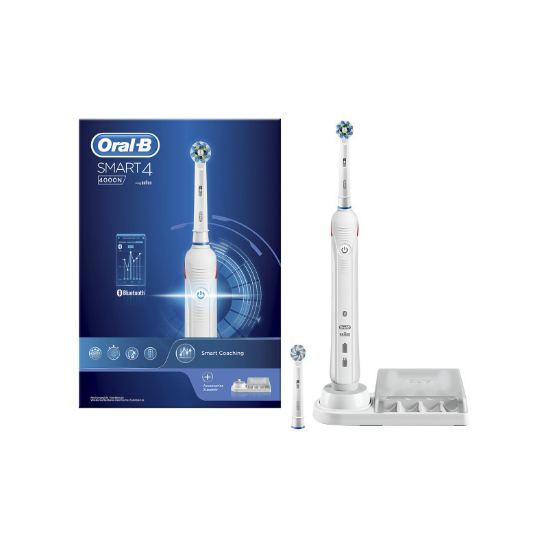 Oral-B Smart 4 Brosse à dents rotative Soin quotidien Sensible OBS4000N 