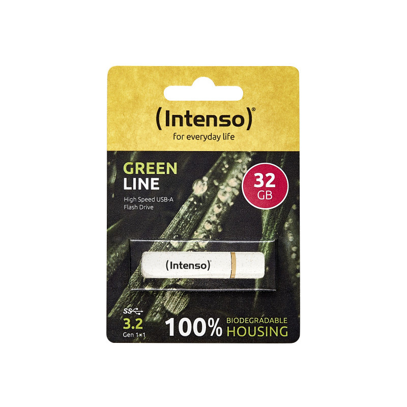 Intenso Green Line 32GB USB Flash Drive 3.2 Gen 1 x 1 Beige/Brown 3540480 