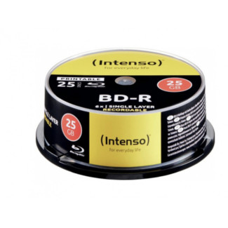 Intenso Blu-Ray Rohling BD-R Printable 25GB 6x Speed 25er CakeBox 5101114 