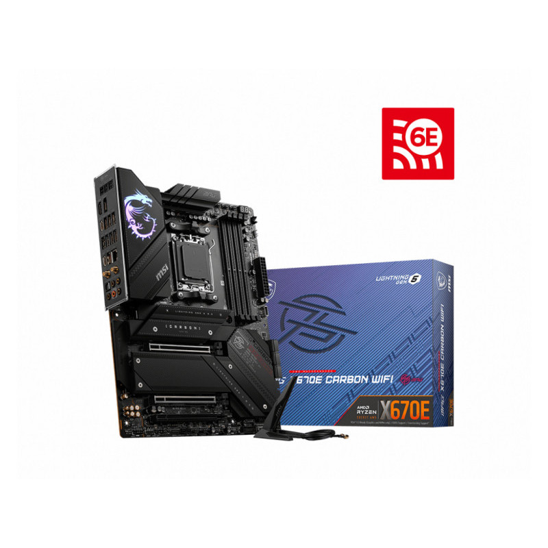 MSI MPG X670E Carbon Wi-Fi AM5 Mainboard ATX 7D70-001R 