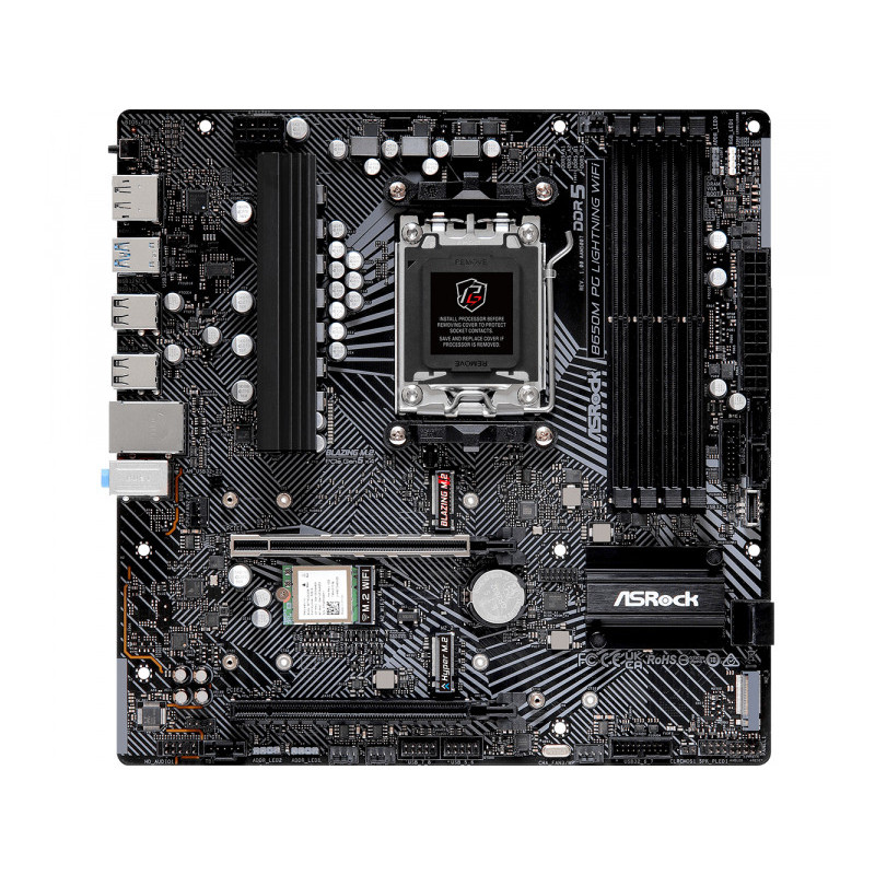 ASRock B650M PG Lightning WiFi AM5 AMD Motherboard 90-MXBMW0-A0UAYZ 