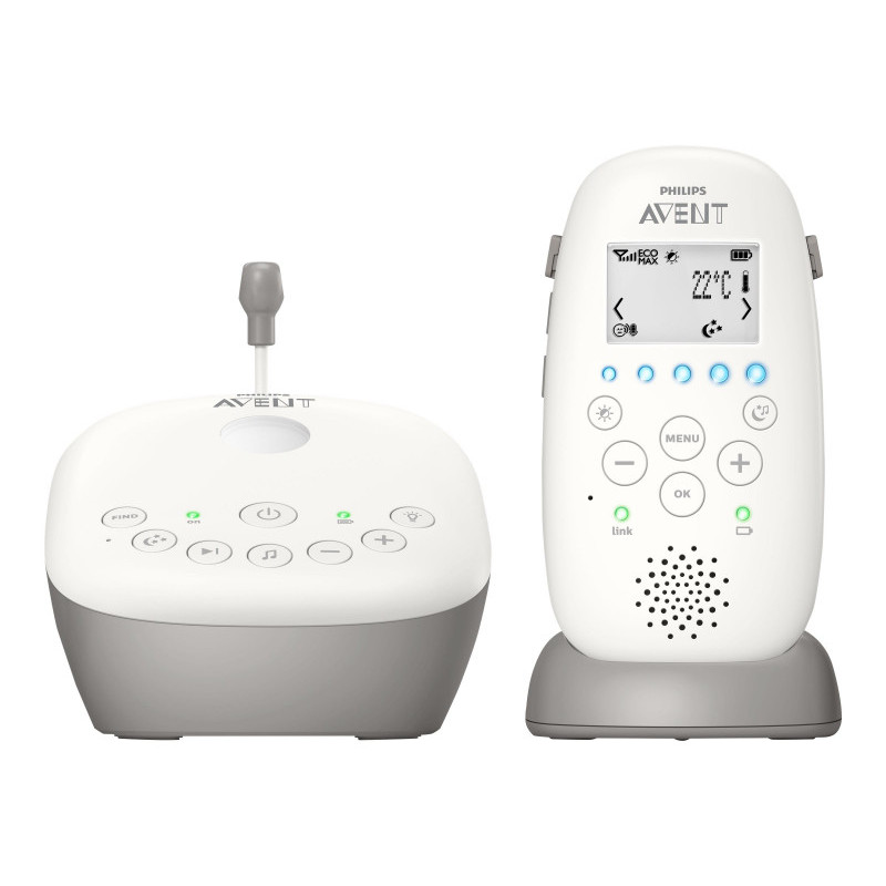 Philips Avent Écoute bébé avec Projecteur d\'étoiles  SCD733/26 