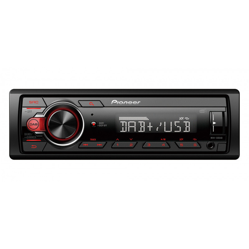 Pioneer Autoradio MVH-130DAB noir 