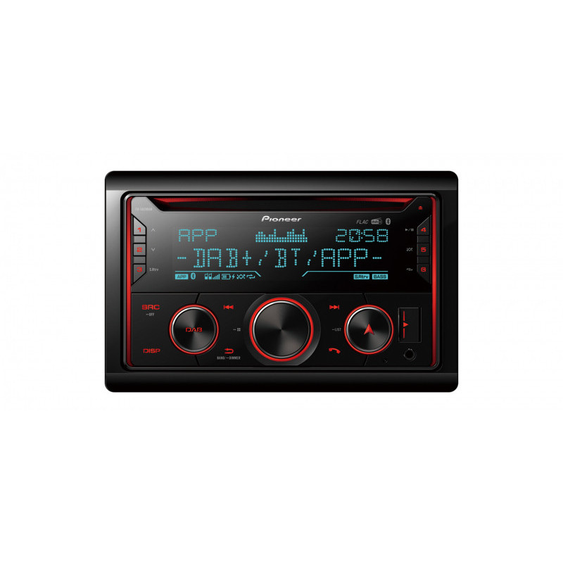 Pioneer Autoradio FH-S820DAB noir 