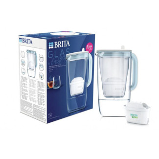 BRITA Carafe filtrante modèle ONE en verre 2.5L + 1 Maxtra Pro Tout-en-un 118006 