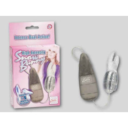 HIGH-INTENSITY SNOW BUNNY. HASE MIT VIBRO BULLET. CLEAR. 9. 5CM 