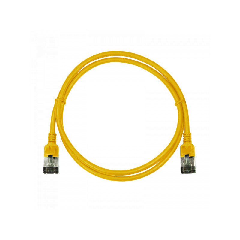 LogiLink Ultraflex SlimLine câble réseau 0.3m Cat6a jaune CQ9017S 