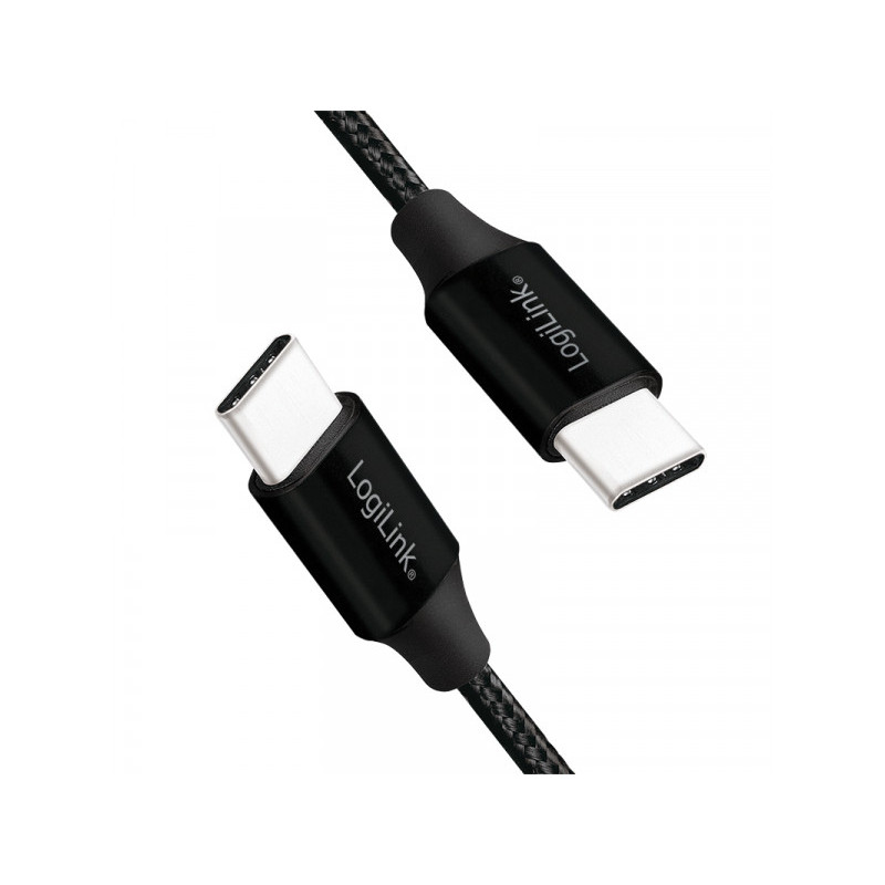 LogiLink câble USB-C vers USB-C 1m noir CU0154 