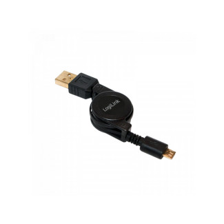 LogiLink Câble USB 2.0 USB-A/M vers Micro-USB/M rallongeable 0.75m CU0090 