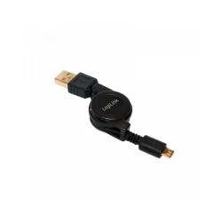 LogiLink Câble USB 2.0 USB-A/M vers Micro-USB/M rallongeable 0.75m CU0090 