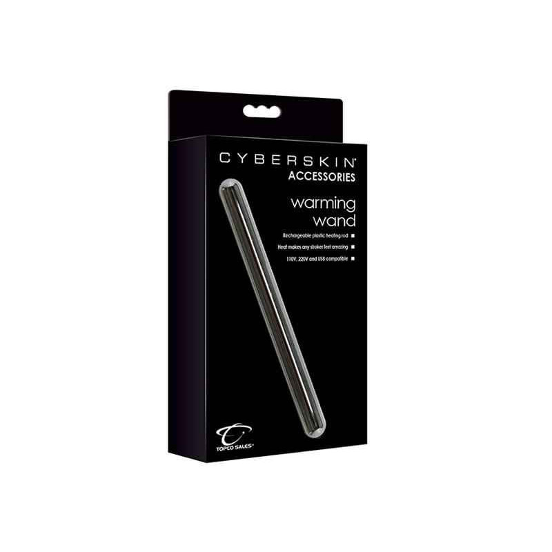 WARMING WAND CYBER ACCESSORIE. WÄRMT JEDEN STROKER. USB. SILBER 