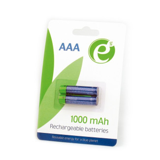 EnerGenie Ni-MH Batterie AAA rechargeable. 1000mAh. sous blister emballé par 2 EG-BA-AAA10-01