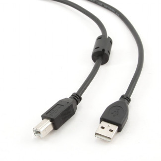 Câble CableXpert USB A vers USB B avec noyau en ferrite 4.5 mètres CCF-USB2-AMBM-15