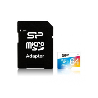 Silicon Power MicroSDXC 64GB UHS-1 Elite/cl. 10 w/Adapt/ SP064GBSTXBU1V20SP