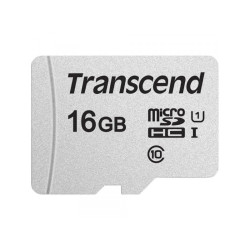 Transcend MicroSD/SDHC Card 16GB USD300S-A w/Adap. TS16GUSD300S-A