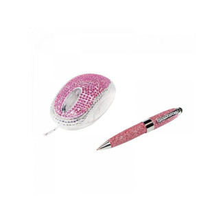 Kit souris et stylo tactile à strass et paillettes Logilink (ID0124)