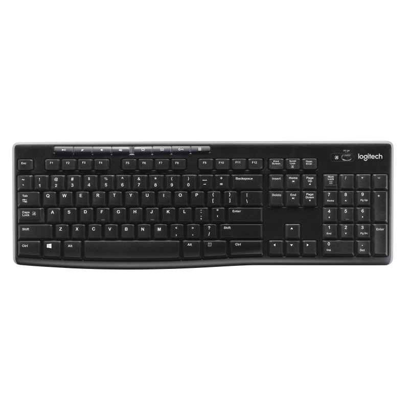 Logitech Clavier QWERTZ sans fil K270 RF Noir 920-003052