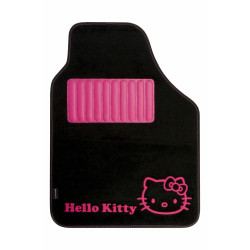 Set de tapis de voitures Hello Kitty Noir Rose (4 pcs)