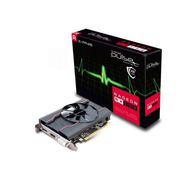 Sapphire RADEON Pulse RX 550 - Graphics card - PCI 4.096 MB GDDR5 11268-01-20G