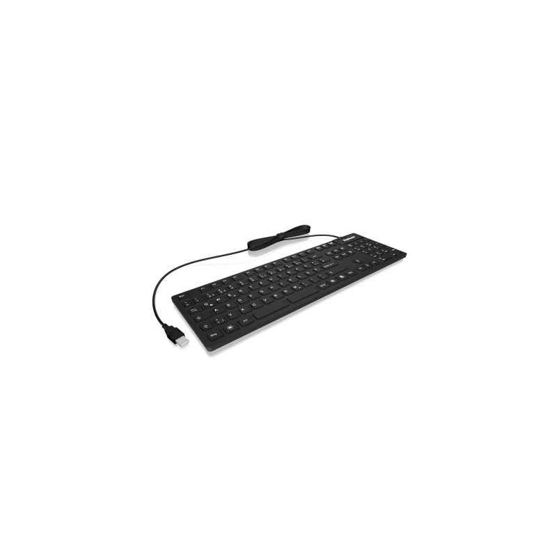 KeySonic KSK-8030 IN CH clavier USB Suisse Noir 28081 