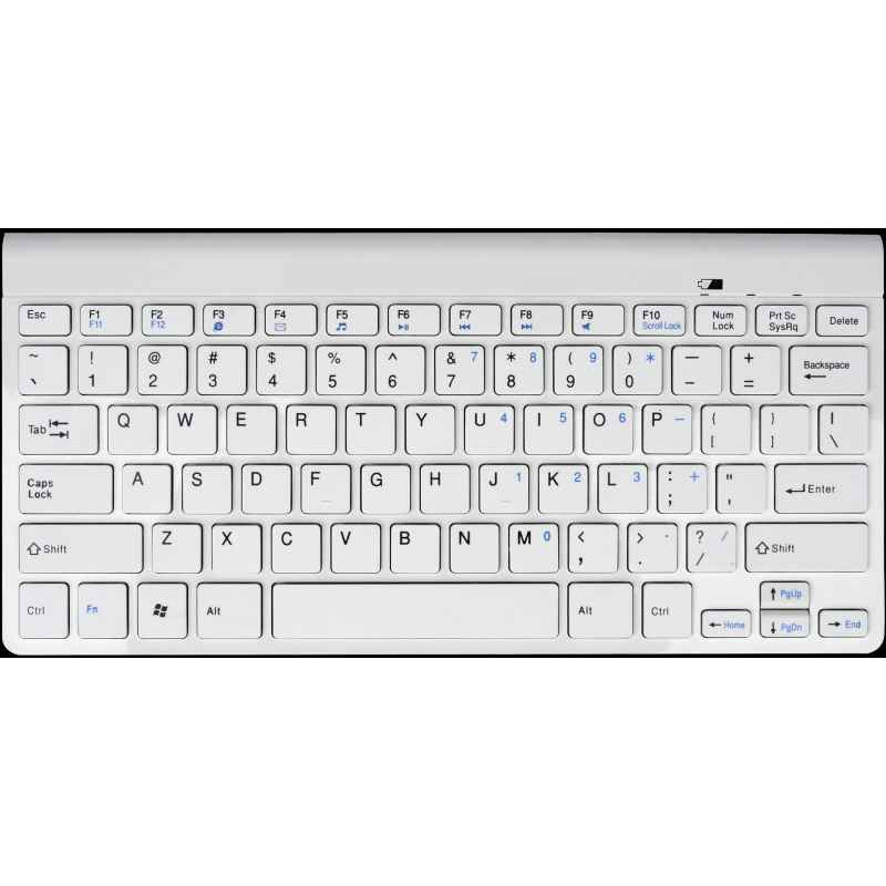 Gembird clavier pour téléphones portables Blanc QWERTZ KB-BT-001-W-DE