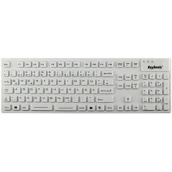 Keysonic KSK-8030IN clavier QWERTZ industriel 105T blanc BULK 28063