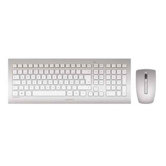 Cherry DW 8000 RF clavier sans fil QWERTZ Allemand Argent-Blanc JD-0310DE