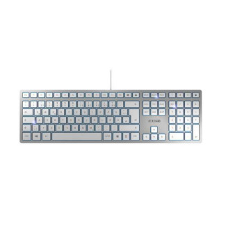 Cherry KC 6000 SLIM USB QWERTZ Allemand Argent JK-1600DE-1