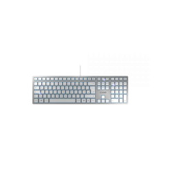 Cherry KC 6000 Slim USB Anglais américain Argent Blanc JK-1600EU-1