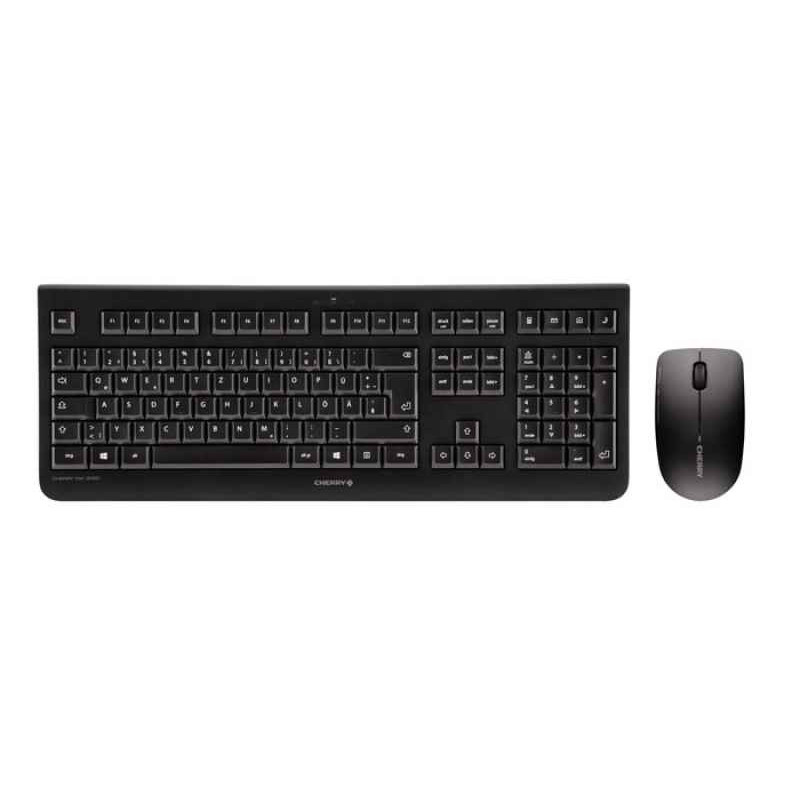 Cherry DW 3000 RF sans fil QWERTY Anglais américain Noir JD-0710EU-2