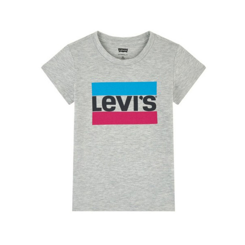 Maglia a Maniche Corte Bambino Levi's Sportswear Logo Tee Grigio