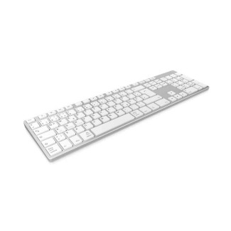 KeySonic KSK-8022BT Bluetooth QWERTZ Allemand Argent 60395 