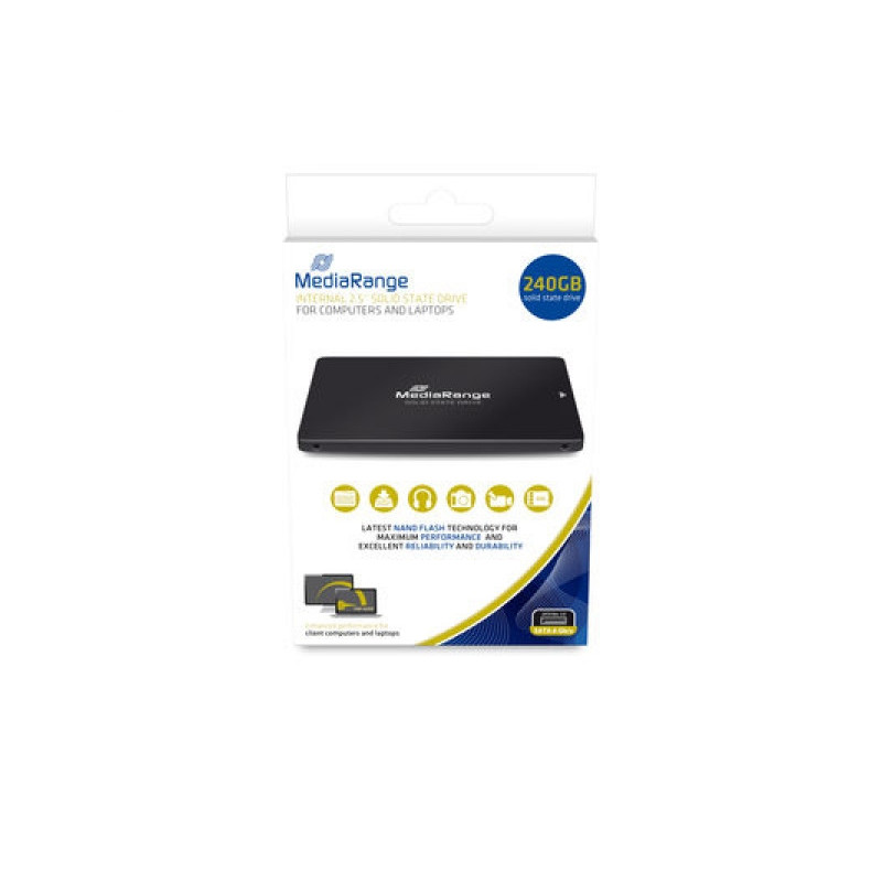 MediaRange SSD 240GB USB 2.5 Intern MR1002 Schwarz MR1002