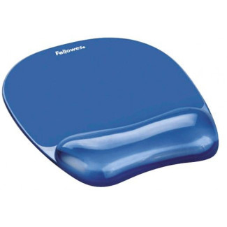 Mauspad Fellowes Crystal Gel Handgelenkauflage. blau 9114120